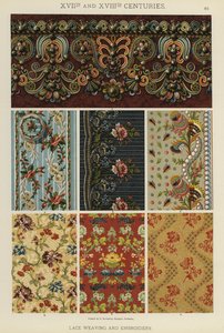 XVIIe et XVIIIe siècles, Tissage de dentelle et broderie - German School