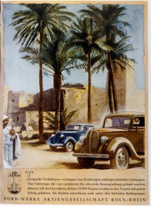 Publicité allemande pour la voiture Ford