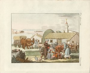Habitants de Crimée (gravure en couleur)