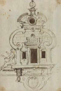Monument Mural avec une Sphère Armillaire [verso] - German or Austrian 16th Century