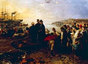 Embarquement des Mille à Quarto, vers 1860