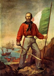 Portrait de Giuseppe Garibaldi (1807-1882) lors du débarquement des Mille à Marsala