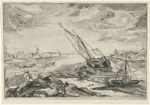 Paysage fluvial (Landschappen) - Gerrit Gauw
