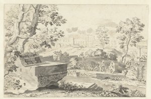 Paysage avec ruines antiques - Gerrit Grasdorp (possibly)