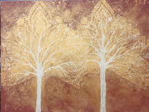 Voyage 433 Le couple #1, 2022 (acrylique sur toile)