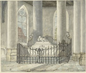 Monument funéraire de Catharina Alida van der Dussen, dans une église à Culemborg - Gerrit Lamberts