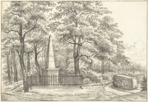 Le monument de Witte van Haemstede, érigé en 1817 par David Jacob van Lennep à la Maison de Manpad à Heemstede - Gerrit Lamberts