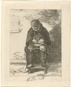 Dessinateur dans un intérieur - Gerrit Lamberts