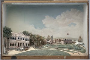 Diorama de la place du Gouvernement à Paramaribo - Gerrit Schouten