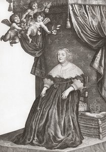 Marie de Médicis, reine de France. Portrait (impression)