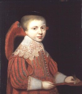 Portrait du Prince de Nassau jouant au Volant - Gerrit van (studio of) Honthorst
