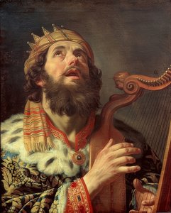 Le roi David jouant de la harpe. 1622 - Gerrit van Honthorst