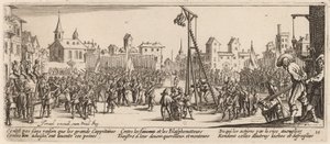 Le Strappado - Gerrit van Schagen after Jacques Callot