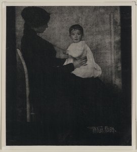 Portrait de Mme Ward avec bébé - Gertrude Käsebier