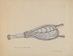 Bouteille à soufflet, vers 1936