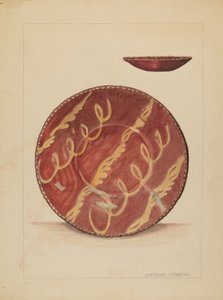 Assiette, vers 1936
