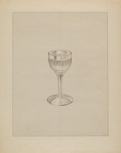 Verre à vin, vers 1936