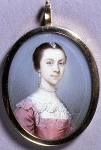 Portrait miniature de Rachael Chumley, vers 1749
