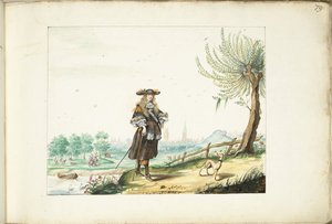 Moses ter Borch à la campagne près de Zwolle - Gesina ter Borch (signed by artist)
