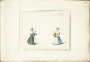 Deux filles avec une poupée