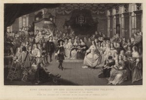 Le roi Charles II et Élisabeth, princesse palatine - Gheerart Janssen