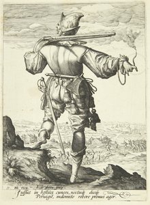 Un mousquetaire vu de dos