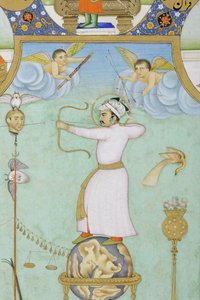 Détail du portrait allégorique de Jahangir