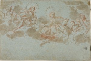 Le Christ et la Vierge en gloire