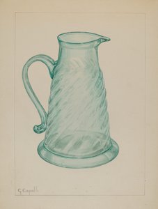 Cruche à mélasse, vers 1937