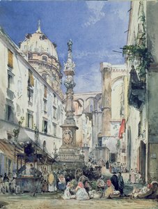 Piazzetta Riario Sforza, 1849 - Giacinto Gigante
