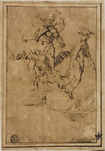 Jupiter et Mercure dans les nuages - Giacinto Gimignani