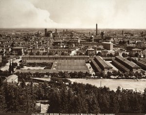 Panorama de la ville de Bologne : vue depuis San Michele in Bosco - Giacomo Brogi