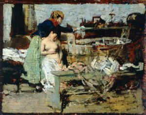 Après le bain - Giacomo Favretto