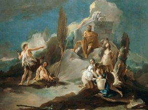 Apollon et Marsyas, 1730