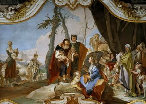Rachel cachant les théraphim de son père Laban - Giambattista Tiepolo