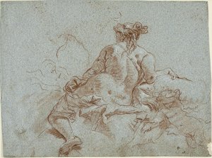 Étude pour détail : La déesse Diane