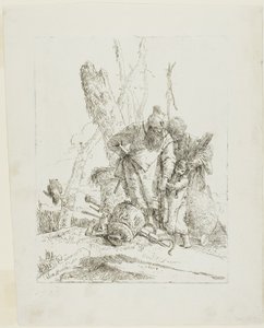 Deux astrologues et un garçon, de Scherzi - Giambattista Tiepolo