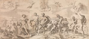 Bacchus et ses compagnons découvrant Ariane sur l