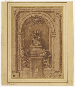 Projet pour le tombeau du pape Alexandre VII à Saint-Pierre de Rome - Gian Lorenzo Bernini