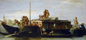 Le bateau du courrier - Giovanni Domenico Tiepolo
