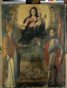 Madone et enfant avec les saints Mercuriale (patron de la ville de Forli) et Valeriano - Gianfrancesco Modigliani