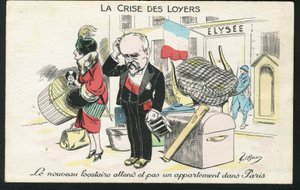 Carte postale, satirique en couleurs