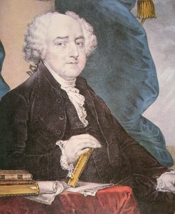 John Adams (1735-1826) publié par Nathaniel Currier (1813-88) - Gilbert (after) Stuart