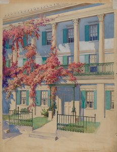 Balcon de jardin en fonte, 1935-1942