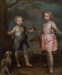 Lord John Hay et Charles, maître de Yester (plus tard troisième marquis de Tweeddale) - Gilbert Soest