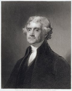 Portrait de Thomas Jefferson, gravé par Henry Bryan Hall