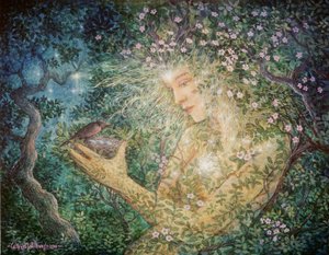 Esprit du printemps, 2001 (acrylique sur panneau) - Gilbert Williams