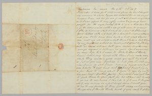 Lettre à Samuel Fox de Giles Saunders concernant la traite des esclaves, 9 mars 1847 - Giles Saunders