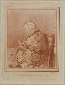 Portrait de Madame Geoffrin - Gilles Demarteau