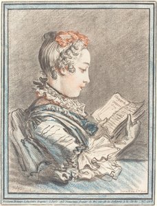 Jeune Fille Lisant Héloïse et Abélard - Gilles Demarteau